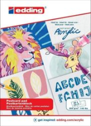Edding Blok pohlednic Acrylic A6, 20 listů, bílý Edding Blok pohlednic Acrylic A6, 20 listů, bílý
