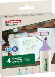 Edding Zvýrazňovač 24 EcoLine - Pastel, sada 4 ks