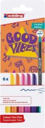 Edding 1200 Fixy Good Vibes 6 ks (limitovaná edice) - Štětce, pastelky, fixy Fixy EDDING 1200, sada 6 ks, Good Vibes, limitovaná edice