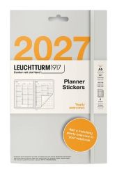 Plánovací samolepky 2027, Yearly overviews, Stickers Medium A5 Notebooks, anglicky - Diářové samolepky Plánovací samolepky 2027, Monthly Planner, Stickers Medium A5 Notebooks, anglicky