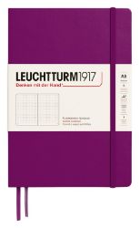 Zápisník Leuchtturm1917 A5 tvrdé desky Burgundy tečkovaný