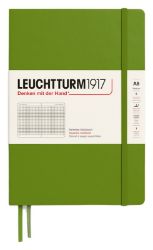 Zápisník Leuchtturm1917 A5 tvrdé desky Moss čtverečkovaný