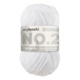 Příze na pletení a háčkování W2910 - Myboshi No.2 -bílá - Kreativní sady a materiály Příze na pletení a háčkování W2910 - Myboshi No.2 -bílá