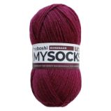 Mysocks Uni Bordeaux příze na ponožky MyBoshi
