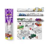 PEXI Malovací ubrusy 3v1 - Auta (Car park) - Kreativní sady a materiály PEXI Malovací ubrusy 3v1 - Auta (Car park)