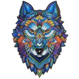 Unidragon dřevěné puzzle - Vlk velikost S - Puzzle Unidragon dřevěné puzzle - Vlk velikost S