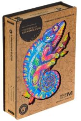 Unidragon dřevěné puzzle - Chameleon velikost M Unidragon dřevěné puzzle - Chameleon velikost M