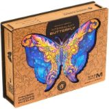 Unidragon dřevěné puzzle - Motýl velikost M - Puzzle Unidragon dřevěné puzzle - Motýl velikost M