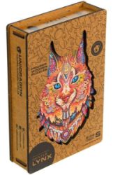 Unidragon dřevěné puzzle - Rys velikost S - Puzzle Unidragon dřevěné puzzle - Rys velikost S