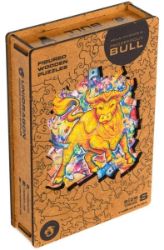 Unidragon dřevěné puzzle - Býk velikost S - Puzzle Unidragon dřevěné puzzle - Býk velikost S
