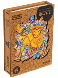 Unidragon dřevěné puzzle - Býk velikost L Unidragon dřevěné puzzle - Býk velikost L