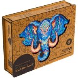 Unidragon dřevěné puzzle - Slon velikost M Unidragon dřevěné puzzle - Slon velikost M