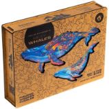 Unidragon dřevěné puzzle - Velryby velikost L Unidragon dřevěné puzzle - Velryby velikost L