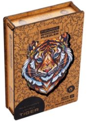 Unidragon dřevěné puzzle - Tygr velikost S - Puzzle Unidragon dřevěné puzzle - Tygr velikost S