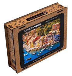 Unidragon dřevěné puzzle - Italská riviéra velikost M Unidragon dřevěné puzzle - Italská riviéra velikost M