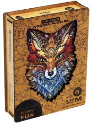 Unidragon dřevěné puzzle - Pohádková liška velikost M