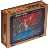 Unidragon dřevěné puzzle - Erawan vodopád velikost S - Puzzle Unidragon dřevěné puzzle - Erawan vodopád velikost S
