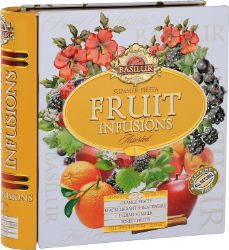 BASILUR Fruit Infusions Book Summer Fiesta plech 32x1,8g - Čaje, káva, čokoláda BASILUR Fruit Infusions Book Summer Fiesta plech 32x1,8g