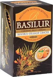 BASILUR Rooibos Orange Ginger přebal 25x1,5g - Čaje, káva, čokoláda BASILUR Rooibos Orange Ginger přebal 25x1,5g