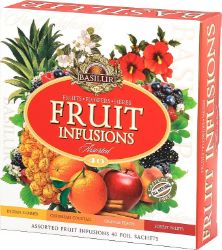 BASILUR Fruit Infusions Assorted přebal 40 gastro sáčků BASILUR Fruit Infusions Assorted přebal 40 gastro sáčků