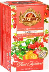 BASILUR Fruit Cranberry přebal 20x2g BASILUR Fruit Cranberry přebal 20x2g