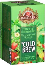 BASILUR Cold Brew Strawberry Cucumber & Mint přebal 20x2g - Čaje, káva, čokoláda BASILUR Cold Brew Strawberry Cucumber & Mint přebal 20x2g