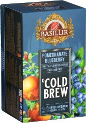 BASILUR Cold Brew Pomegranate Blueberry přebal 20x2g BASILUR Cold Brew Pomegranate Blueberry přebal 20x2g