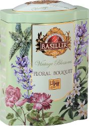 BASILUR Vintage Blossoms Floral Bouquet plech 100g - Čaje, káva, čokoláda BASILUR Vintage Blossoms Floral Bouquet plech 100g