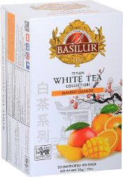 BASILUR White Tea Mango Orange přebal 20x1,5g - Čaje, káva, čokoláda BASILUR White Tea Mango Orange přebal 20x1,5g