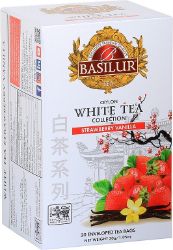 BASILUR White Tea Strawberry Vanilla přebal 20x1,5g BASILUR White Tea Strawberry Vanilla přebal 20x1,5g