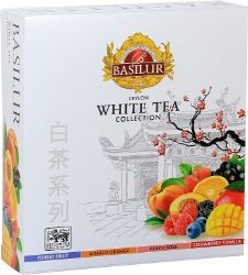 BASILUR White Tea Assorted přebal 40 gastro sáčků - Čaje, káva, čokoláda BASILUR White Tea Assorted přebal 40 gastro sáčků