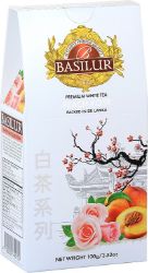 BASILUR White Tea Peach Rose papír 100g BASILUR White Tea Peach Rose papír 100g