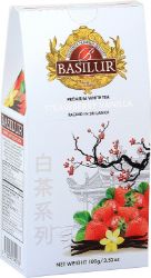 BASILUR White Tea Strawberry Vanilla papír 100g BASILUR White Tea Strawberry Vanilla papír 100g