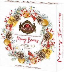 BASILUR Merry Berry Assorted Vol. I přebal 40 gastro sáčků - Čaje, káva, čokoláda BASILUR Merry Berry Assorted Vol. I přebal 40 gastro sáčků