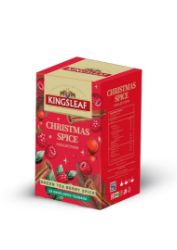 KINGSLEAF Xmas Green Berry Spice přebal 20x1,5g - Čaje, káva, čokoláda KINGSLEAF Xmas Green Berry Spice přebal 20x1,5g