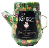 TARLTON Tea Pot Glorious Harmony - sypaný zelený čaj s kousky ovoce v plechové konvičce 10