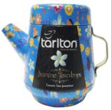 TARLTON Tea Pot Jasmine Teardrops Green Tea plech 100g - Čaje, káva, čokoláda TARLTON Tea Pot Jasmine Teardrops Green Tea plech 100g