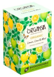 ORGANSIA BIO Lemon Lime & Mint přebal 18x1,8g - Čaje, káva, čokoláda ORGANSIA BIO Lemon Lime & Mint přebal 18x1,8g
