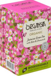 ORGANSIA BIO Jasmine Green Tea with Rose & Chamomile přebal 18x1,5g