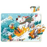 Dodo Puzzle rámové Novoroční dobrodružství 21 dílků - Puzzle Dodo Puzzle rámové Novoroční dobrodružství 21 dílků