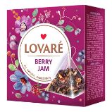 LOVARÉ Berry Jam 30g (15 pyramid, ovocno-bylinný čaj) - Čaje, káva, čokoláda LOVARÉ Berry Jam 30g (15 pyramid, bylinný čaj)
