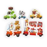 Auta: puzzle 5 obrázků 20 dílků Auta: puzzle 5 obrázků 20 dílků