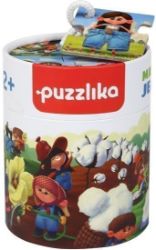 Výroba džínů: naučné dějové puzzle 15 dílků - Puzzle Výroba džínů: naučné dějové puzzle 15 dílků