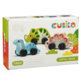CUBIKA 15597 Veselí dinosauři - dřevěný set 3 díly - Hračky CUBIKA 15597 Veselí dinosauři - dřevěný set 3 díly