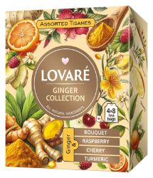 LOVARÉ Ginger collection 57,6g (32 sáčků, kolekce čajů)