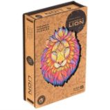 UNIDRAGON dřevěné puzzle - Lev, velikost KS (31x40cm) - Dětské puzzle UNIDRAGON dřevěné puzzle LEV velikost KS (31x40cm)