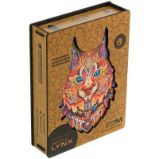 UNIDRAGON dřevěné puzzle - Rys, velikost M (22x33cm) - Dětské puzzle UNIDRAGON dřevěné puzzle RYS velikost M (22x33cm)
