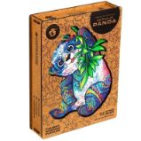 UNIDRAGON dřevěné puzzle - Panda, velikost KS (31x41cm) - Dětské puzzle UNIDRAGON dřevěné puzzle PANDA velikost KS (31x41cm)