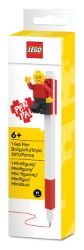 LEGO® Gelové pero s minifigurkou, červené - Stavebnice LEGO® LEGO® Gelové pero s minifigurkou, červené