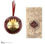 Harry Potter Vánoční dekorace s puzzle - Pobertův plánek - Pro fanoušky Harry Potter Vánoční dekorace s puzzle - Pobertův plánek